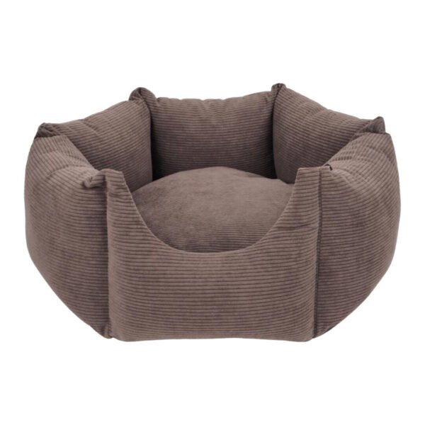 Nordic Paws Comfyhex Brun Fløjlsstof Hundeseng