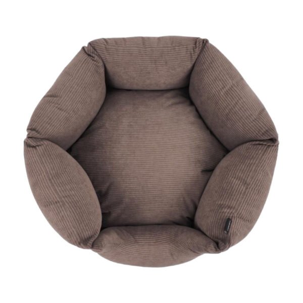 Nordic Paws Comfyhex Brun Fløjlsstof Hundeseng - Billede 2