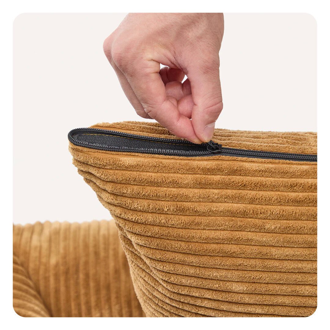 Cafide Snozy Hundeseng Mustard Fløjl - Billede 4