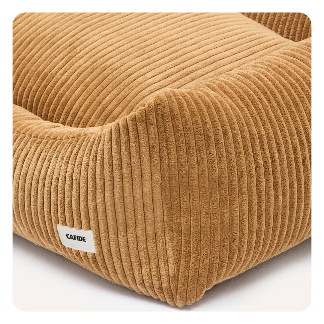 Cafide Snozy Hundeseng Mustard Fløjl - Billede 5