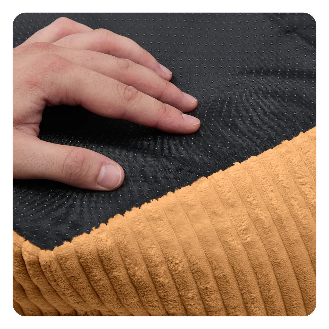 Cafide Snozy Hundeseng Mustard Fløjl - Billede 6