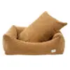 Cafide Snozy Hundeseng Mustard Fløjl