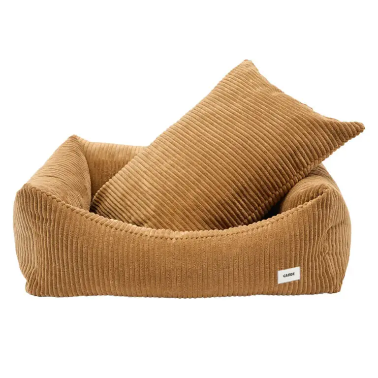 Cafide Snozy Hundeseng Mustard Fløjl