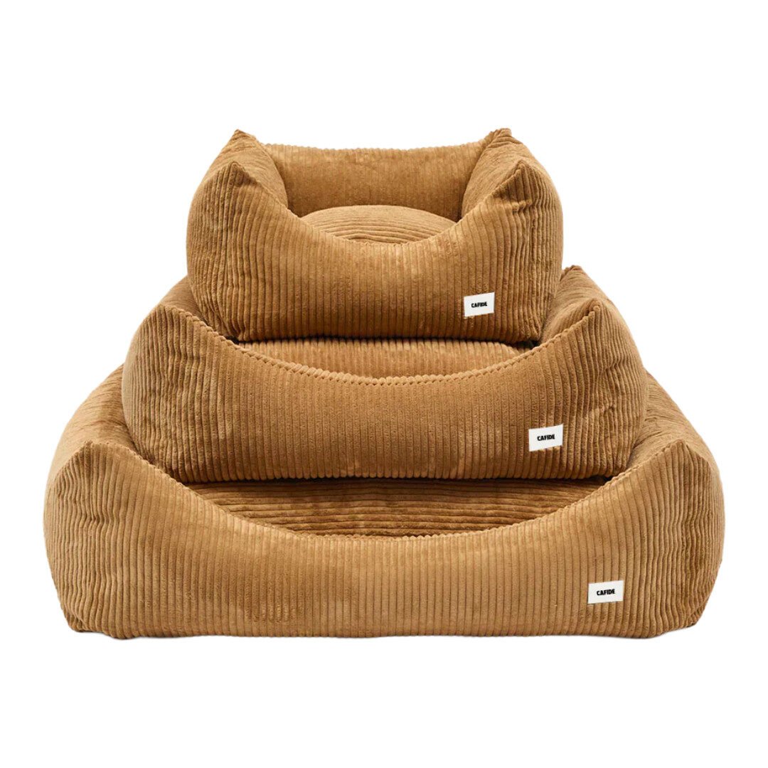 Cafide Snozy Hundeseng Mustard Fløjl - Billede 3