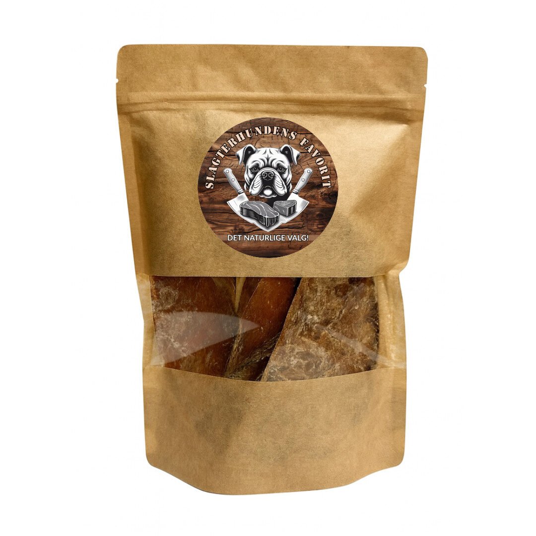 Slagterhundens Gourmet-Snack Okseringe Naturlig Hundesnack 200 g