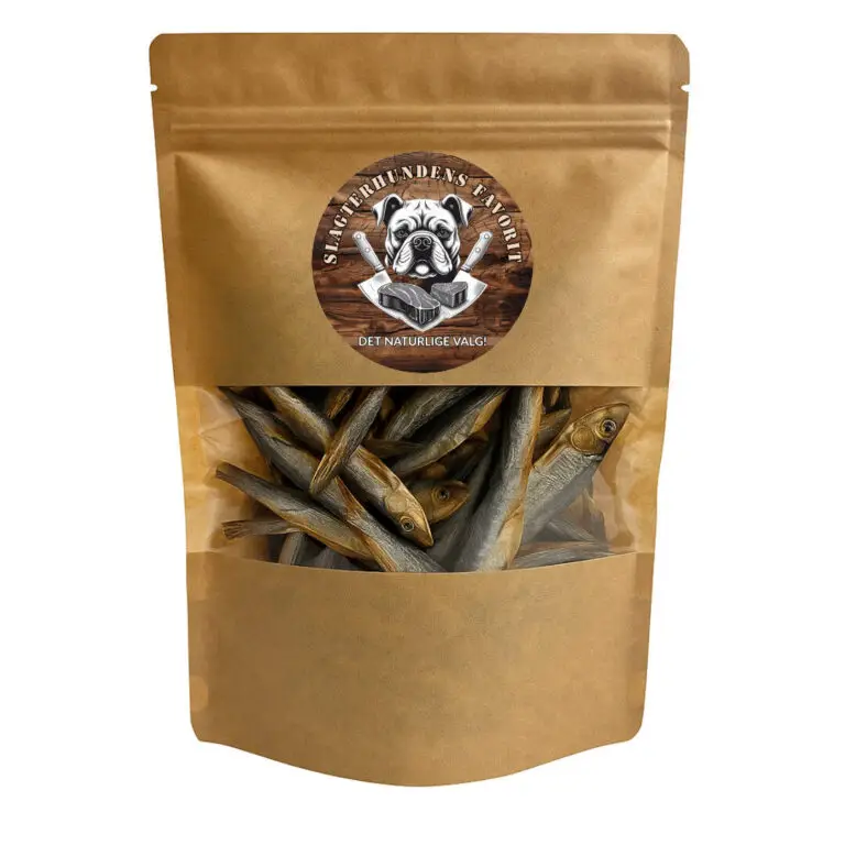 Slagterhundens Gourmet-Snack Tørrede Fisk Naturlig Hundesnack 100 g