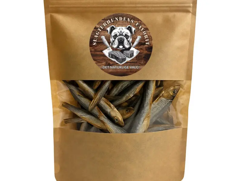Slagterhundens Gourmet-Snack Tørrede Fisk Naturlig Hundesnack 100 g