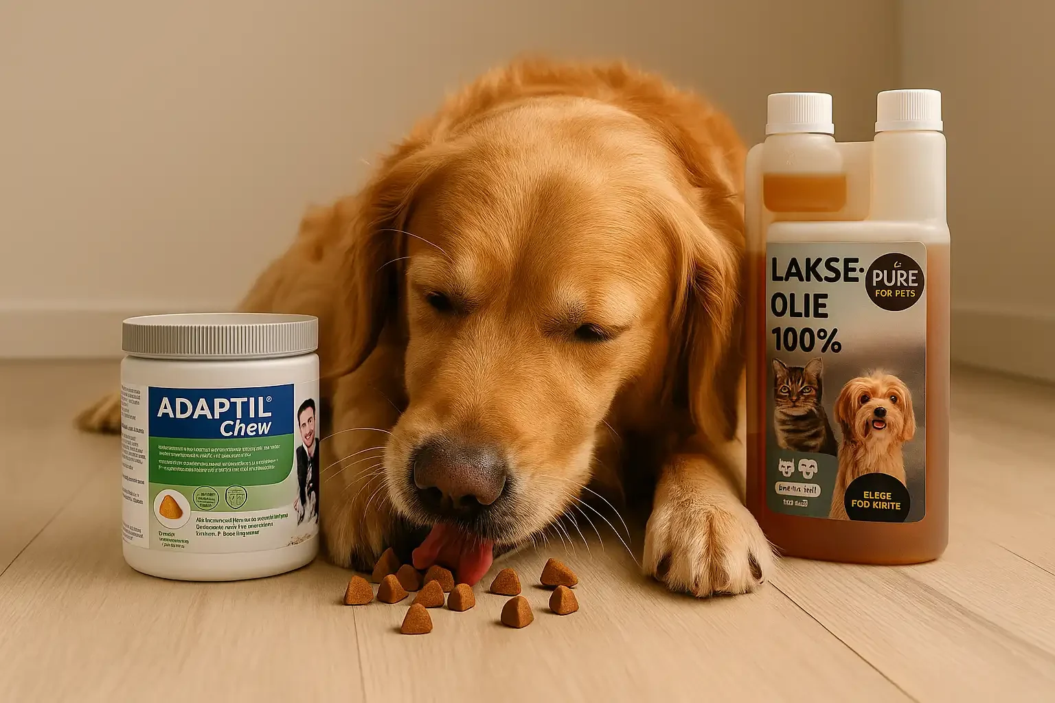 hund spiser fodertilskud