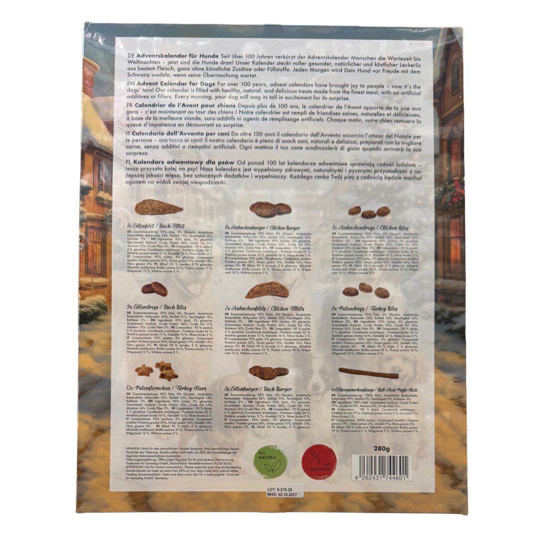 Sanadog Julekalender XXL Til Hunde Med 24 Overraskelser - Billede 4