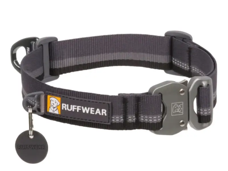 Ruffwear Halsbånd Top Rope Med Metalspænde Basalt Grey