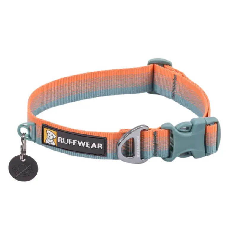 Ruffwear Halsbånd Front Range Turkis/Orange Spring Fade