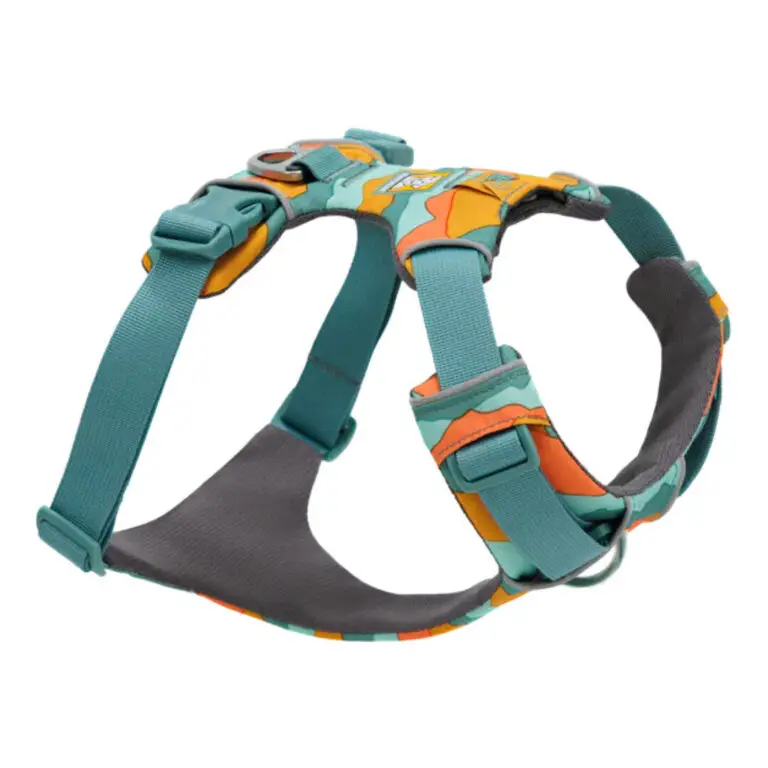 Ruffwear Hundesele Front Range Spring Mountains Turkis/Orange