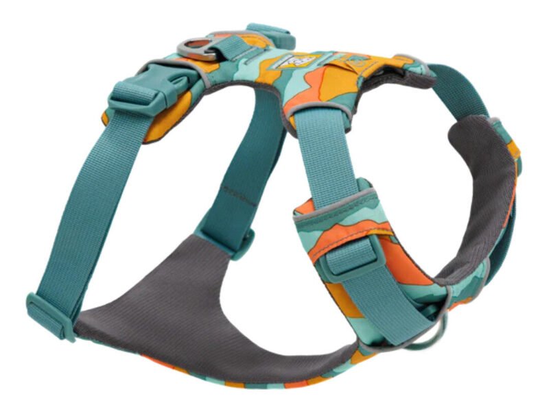 Ruffwear Hundesele Front Range Spring Mountains Turkis/Orange