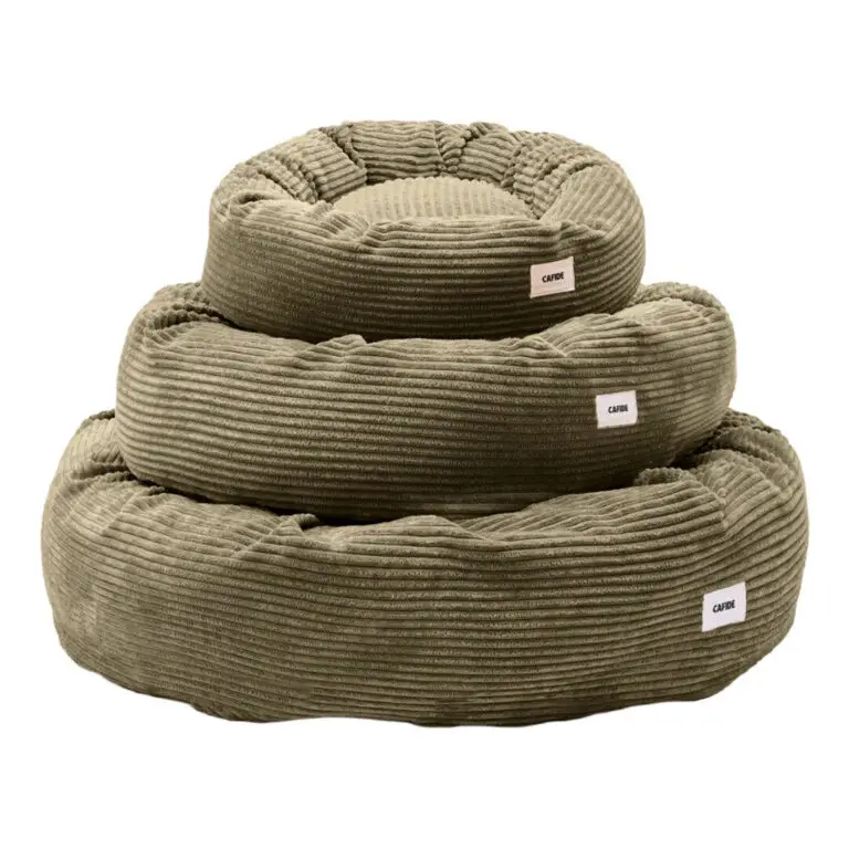 Cafide Nuba Donut Hundeseng Grøn Fløjl