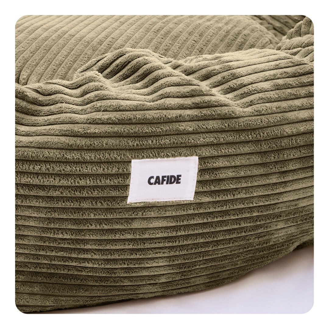 Cafide Nuba Donut Hundeseng Grøn Fløjl - Billede 2