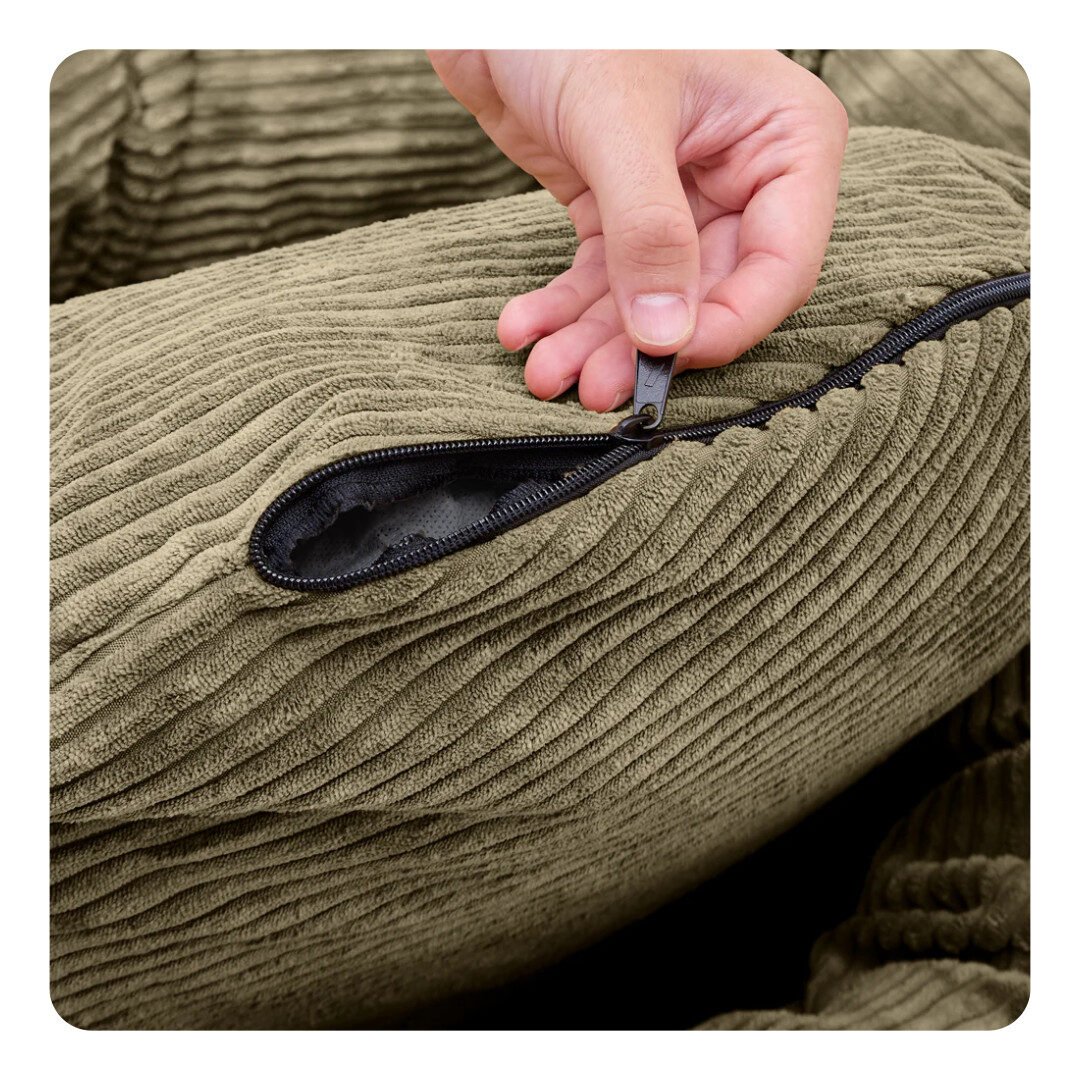 Cafide Nuba Donut Hundeseng Grøn Fløjl - Billede 3