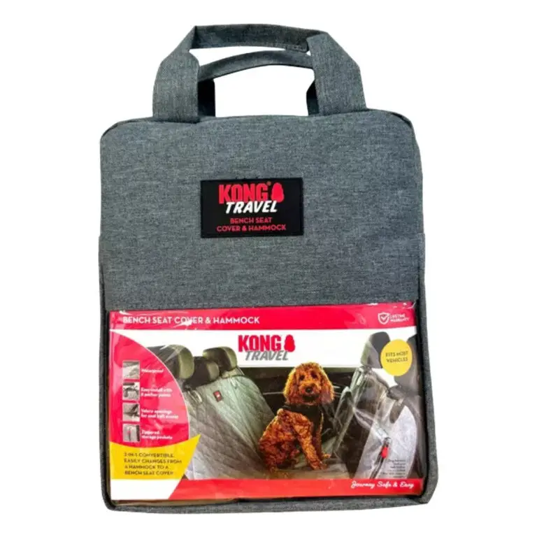 KONG Travel Bench Seat Cover 2in1 Heldækkende Bilsædetæppe