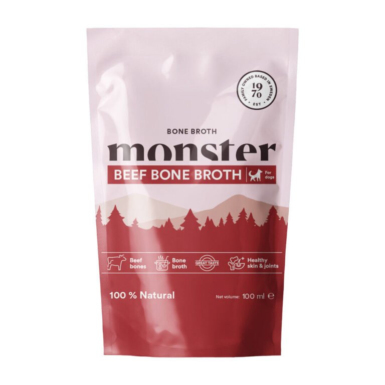 Monster Broth Tørfoder Topping Med Oksekød 100 ml