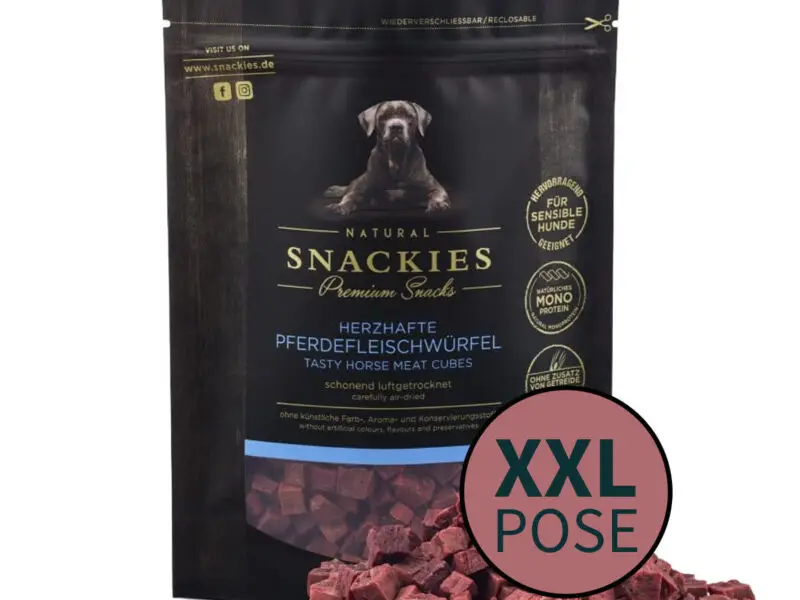 Snackies XXL Pose Hestetern Hundegodbidder 400 g