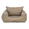 Trixie Bilsæde Transportseng Beige Fløjl Small