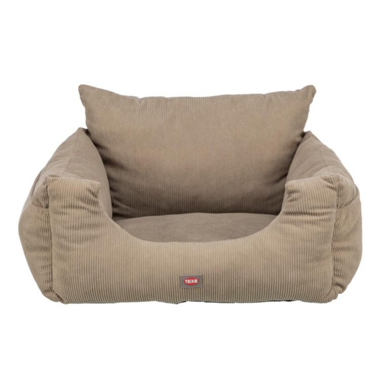 Trixie Bilsæde Transportseng Beige Fløjl Small