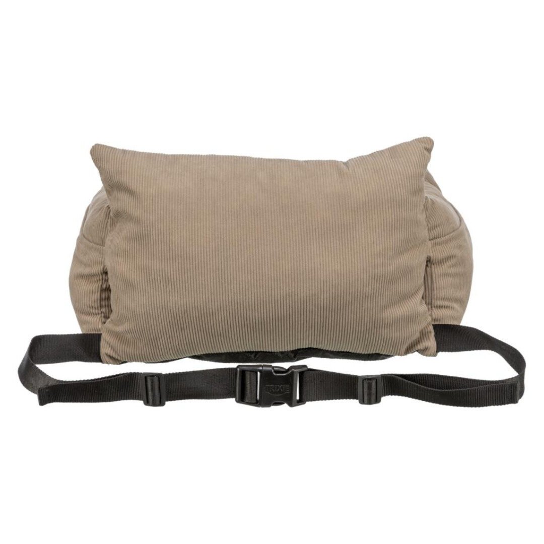 Trixie Bilsæde Transportseng Beige Fløjl Small - Billede 4