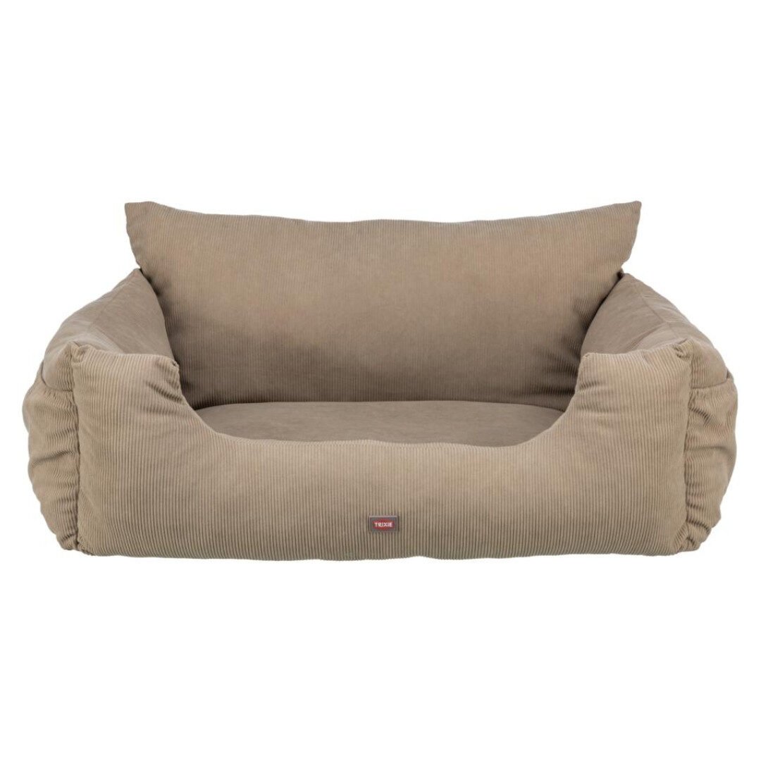 Trixie Bilsæde Transportseng Beige Fløjl Medium