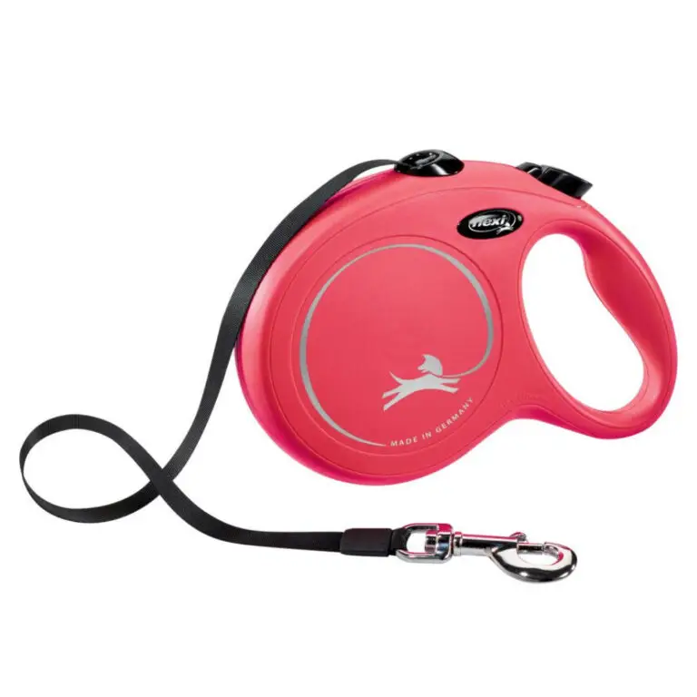 Flexi New Classic Rulleline Large Med Bånd Rød