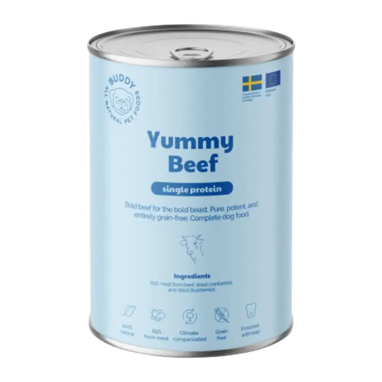 Buddy Vådfoder Yummy Beef 400 g