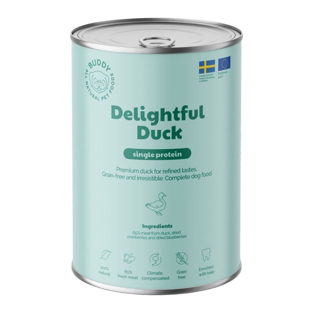 Buddy Vådfoder Delightful Duck 400 g