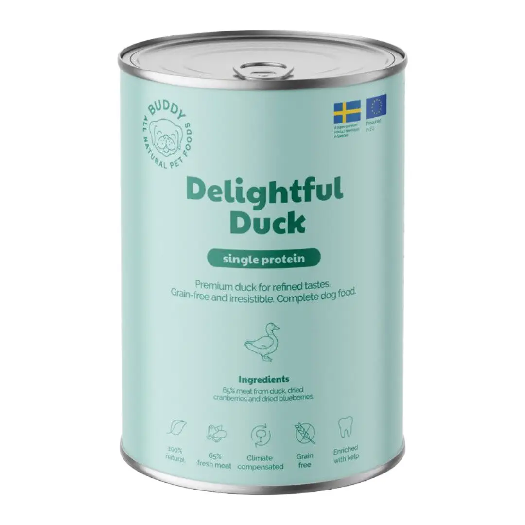 Buddy Vådfoder Delightful Duck 400 g