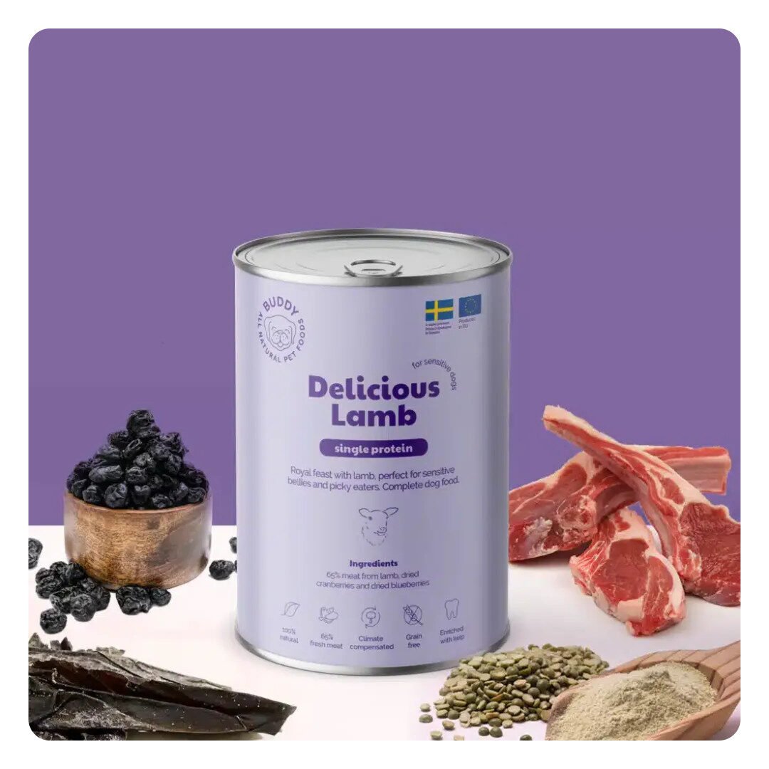 Buddy Vådfoder Delicious Lamb 400 g - Billede 2