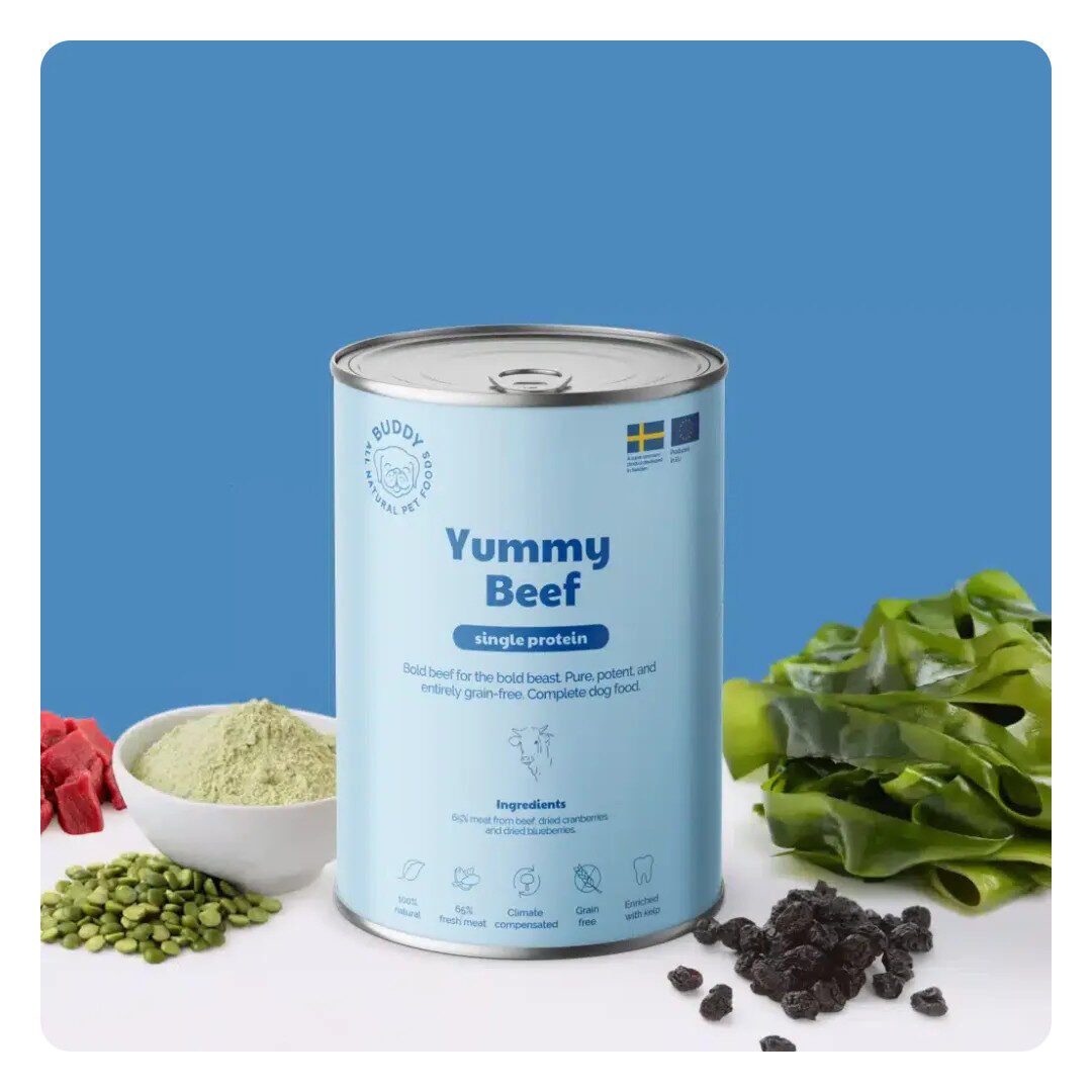 Buddy Vådfoder Yummy Beef 400 g - Billede 2