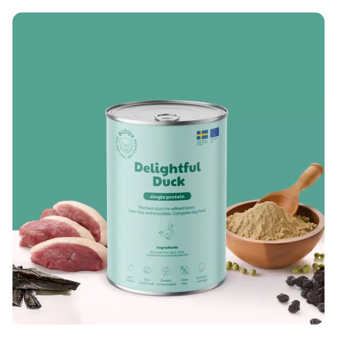 Buddy Vådfoder Delightful Duck 400 g - Billede 2