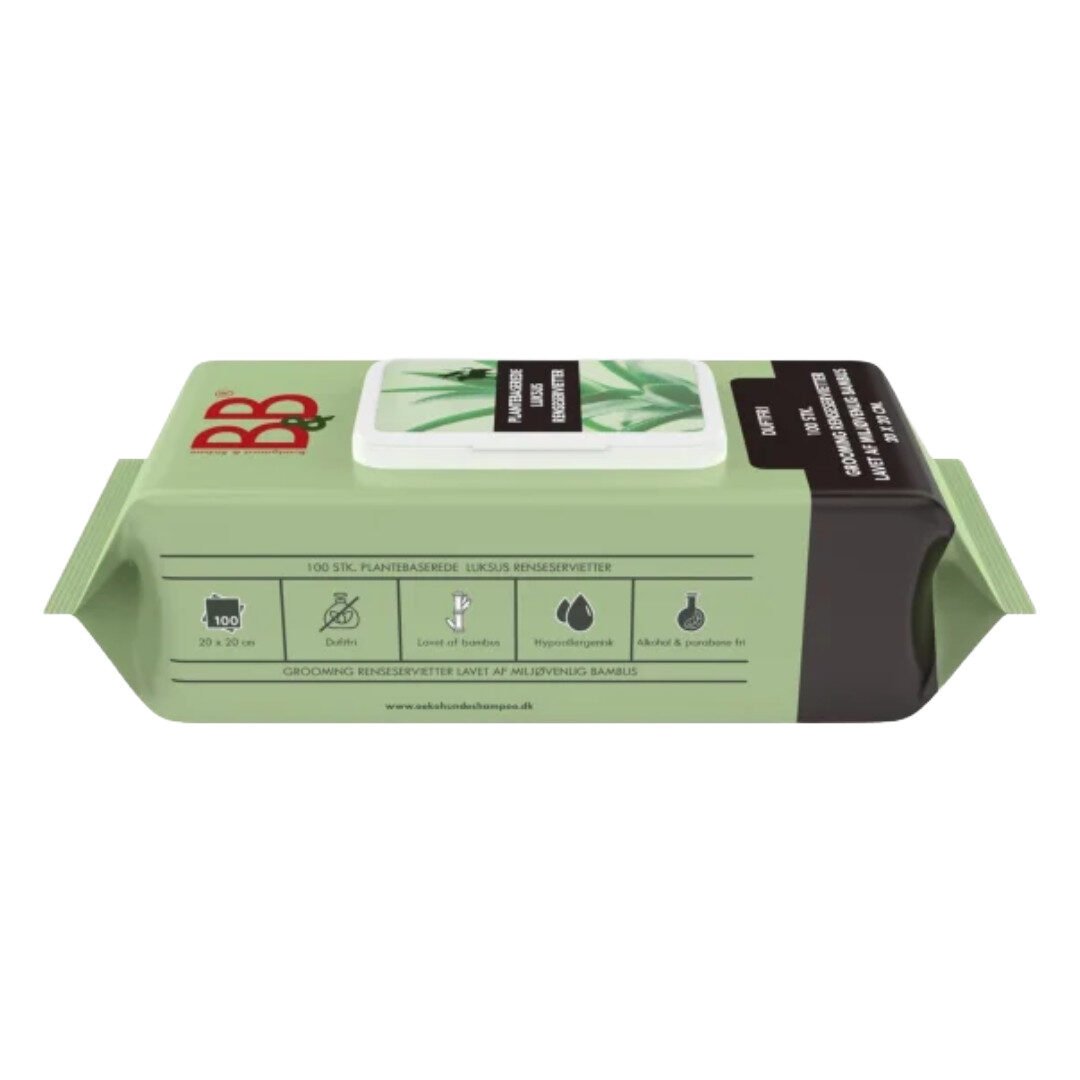 B&B Renseservietter Med Aloe Vera Duftneutral 100 stk/pk - Billede 2