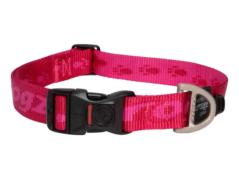 Rogz Halsbånd Alpinist Nylonhalsbånd Pink