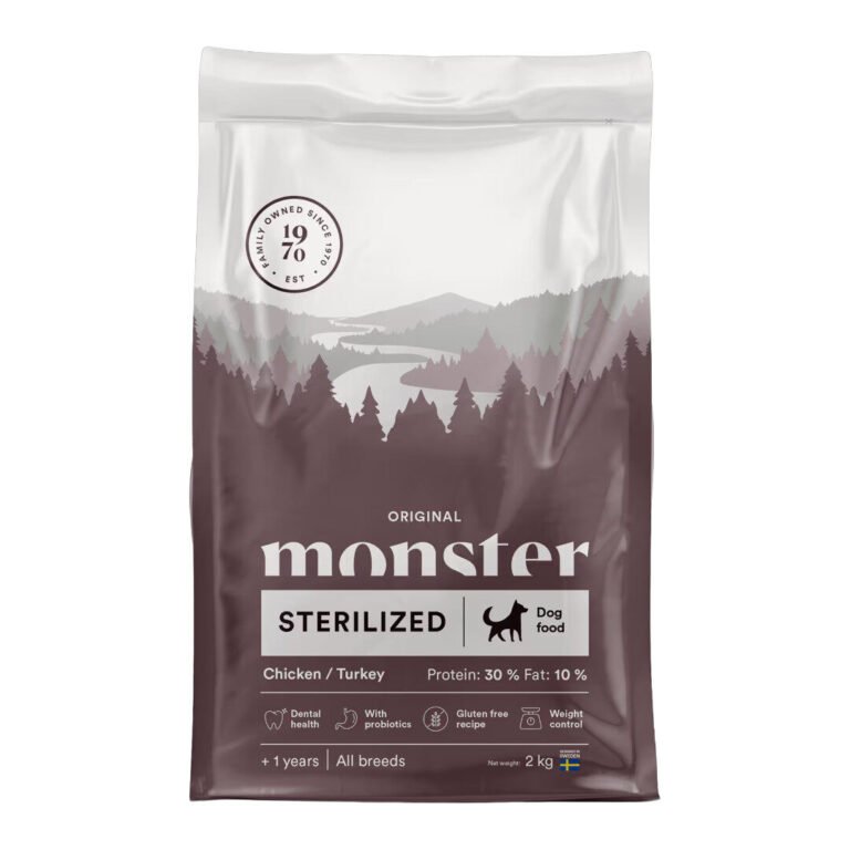 Monster Sterilized Kylling & Kalkun Hundefoder