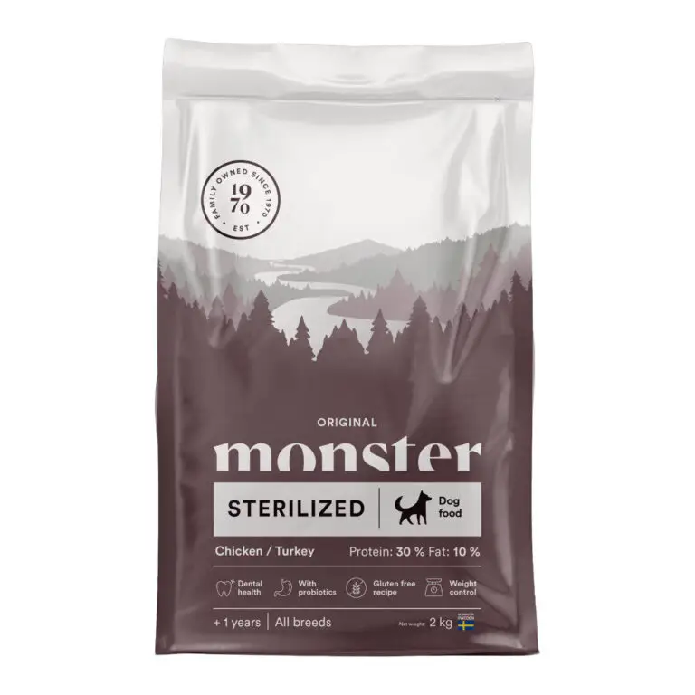 Monster Sterilized Kylling & Kalkun Hundefoder