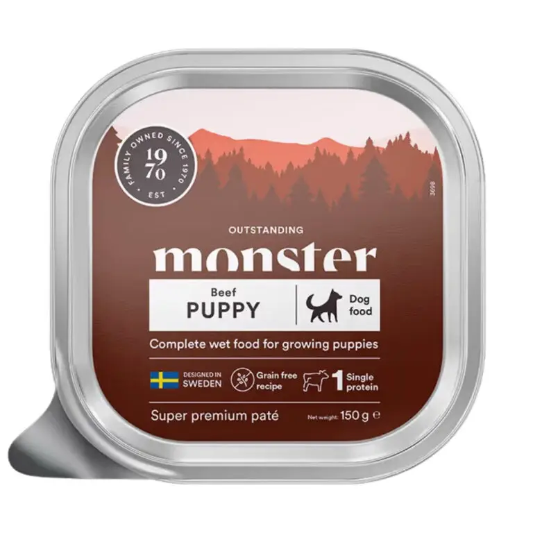 Monster Vådfoder Puppy Oksekød 150 g
