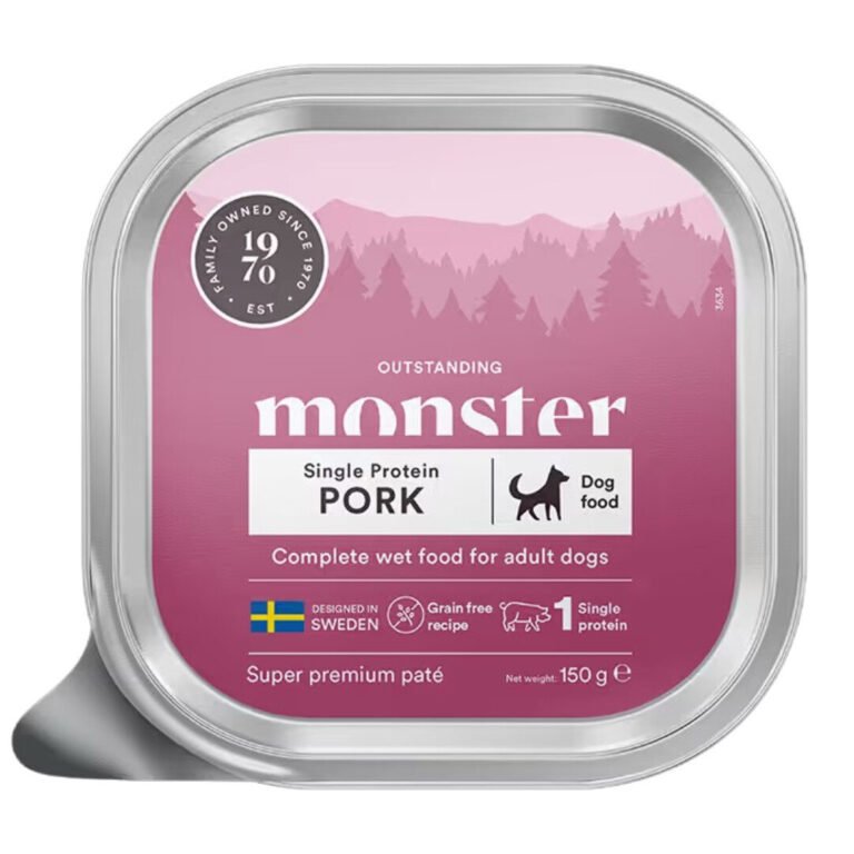 Monster Vådfoder Single Protein Gris 150 g
