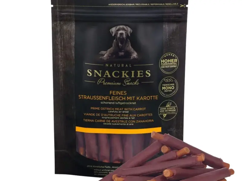 Snackies Gulerodssticks Med Strudsekød Hundegodbidder 150 g