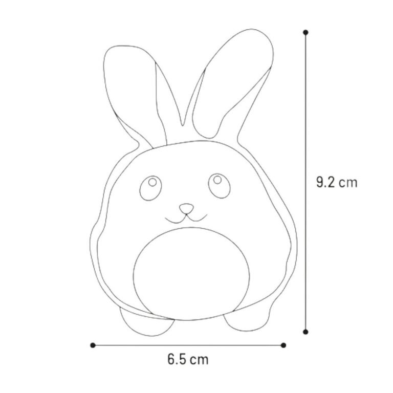 Puppy Love Mini Kanin Plys/Latex Med Piv Hvalpelegetøj