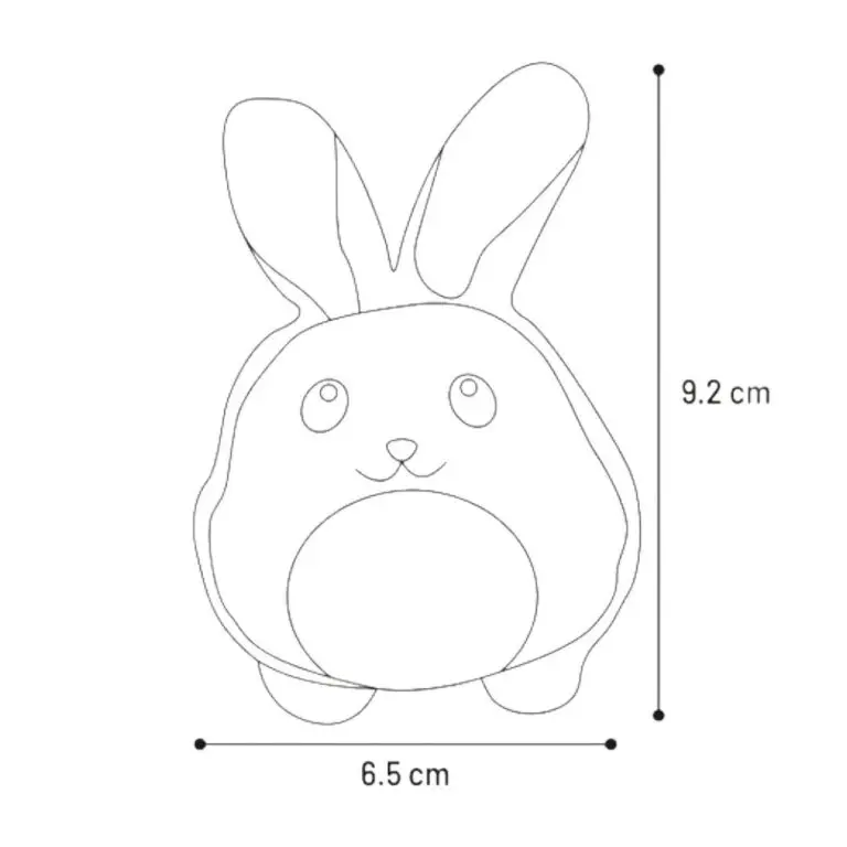 Puppy Love Mini Kanin Plys/Latex Med Piv Hvalpelegetøj