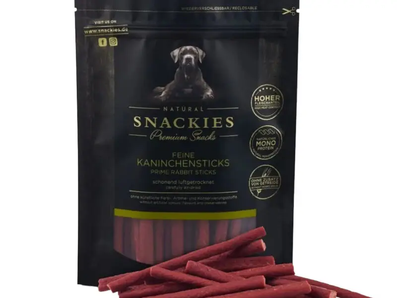 Snackies Lufttørret Kanin Sticks Hundegodbidder 170 g