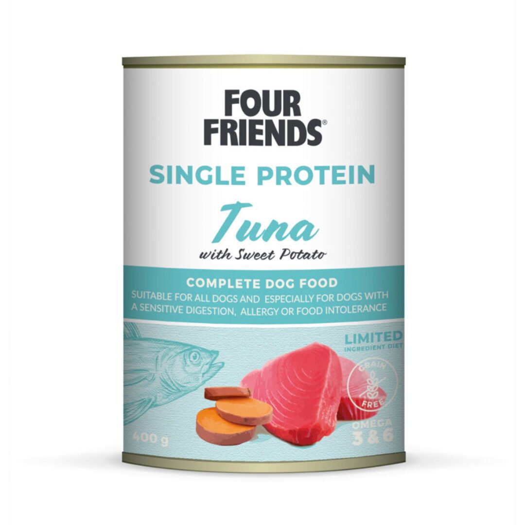 Four Friends Vådfoder Tunfisk Single Protein 400 g