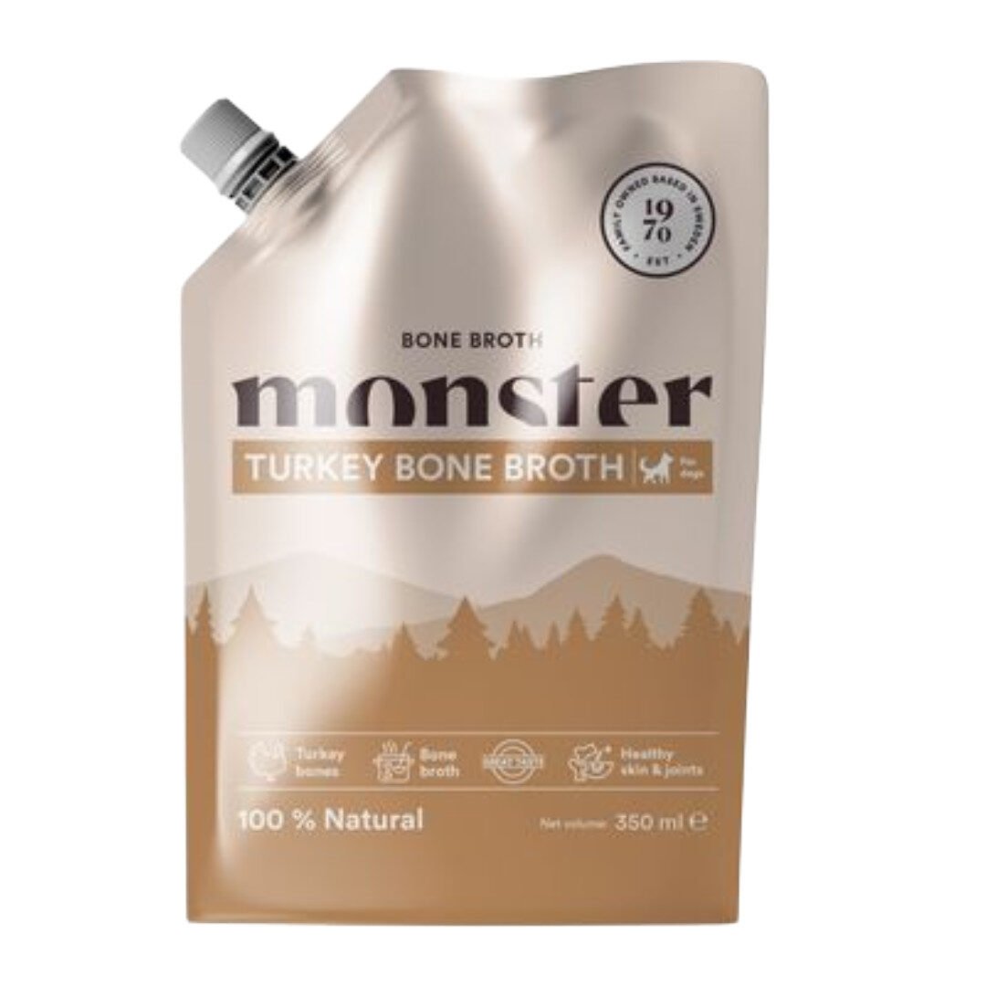 Monster Broth Tørfoder Topping Med Kalkun 350 ml
