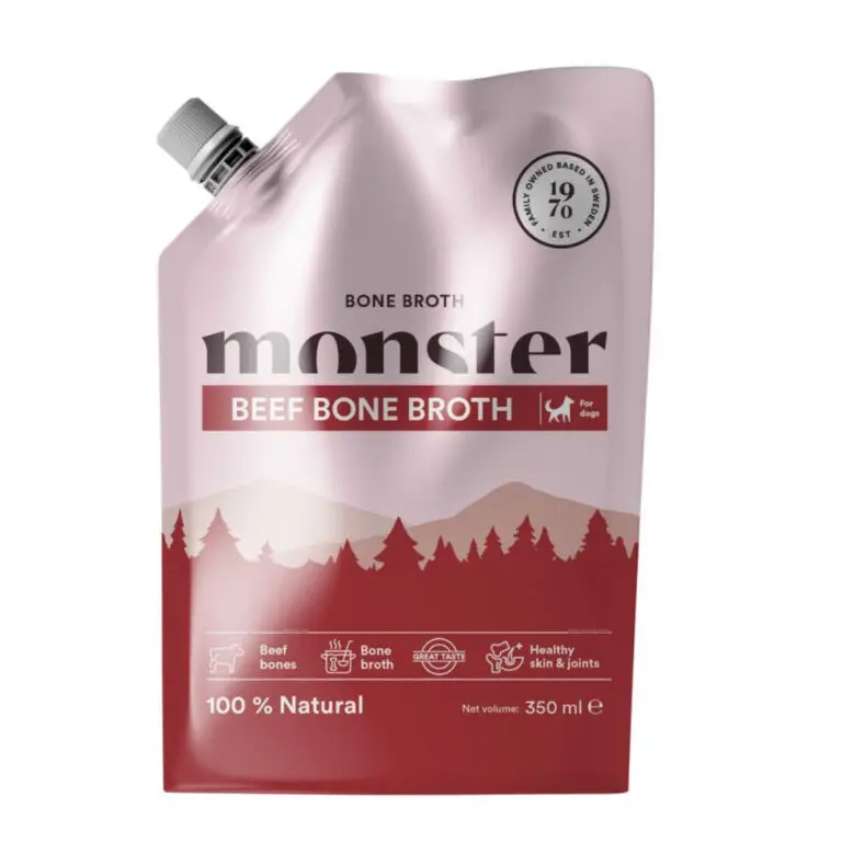Monster Broth Tørfoder Topping Med Oksekød 350 ml