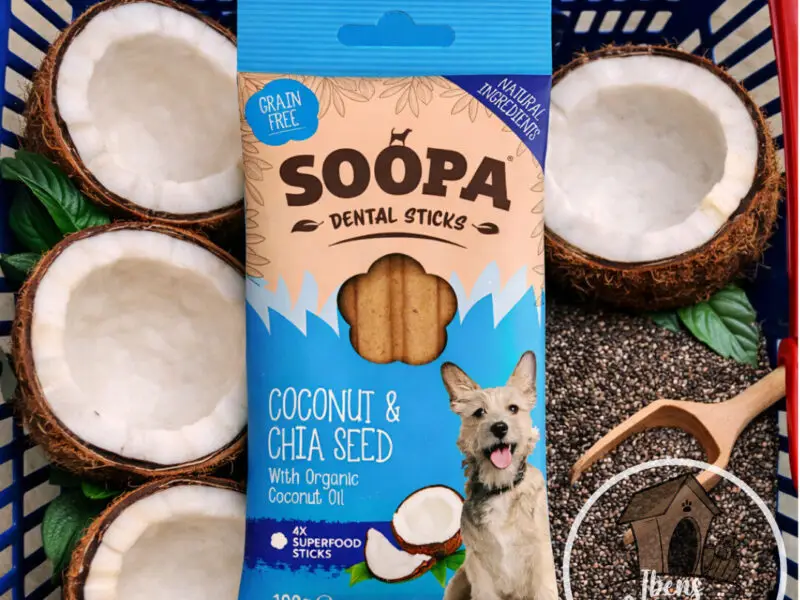 Soopa Sticks Kokos & Chiafrø Vegansk Hundegodbid