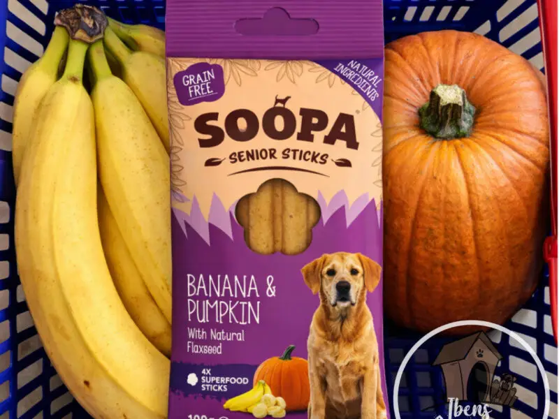 Soopa Senior Sticks Banan & Græskar Vegansk Hundegodbid