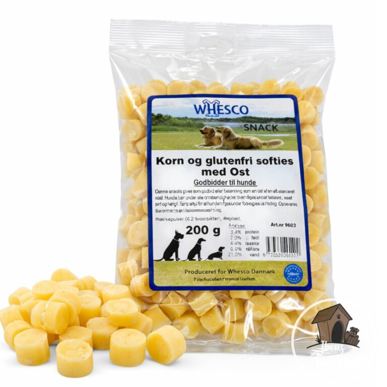 Whesco Softies Kornfrie Træningsgodbidder Ost 200 g